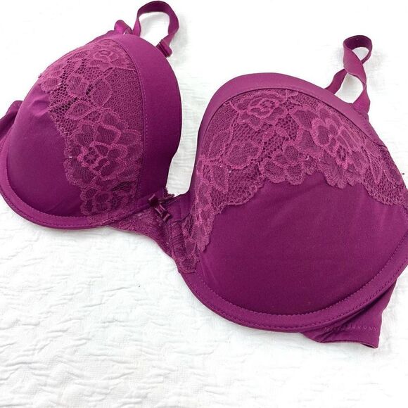 BUY 1 GET 1 FREE Maidenform 36d purple lace sexy comfortable bra - Picture 4 of 10